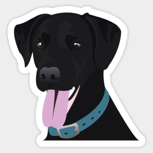 Dante the Black Labrador Sticker